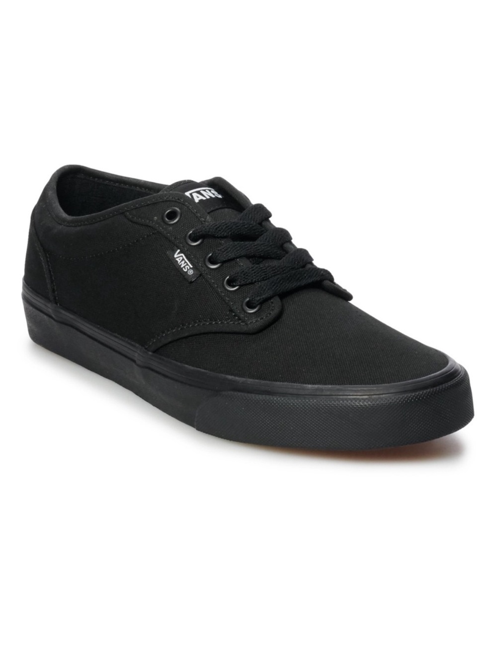 Vans Black Canvas Low-Top Sneakers